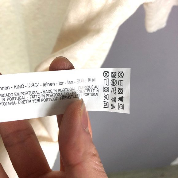 Zara Women's Oatmeal Linen Oversize Raw Hem Sleeve Shirt Size Small - Picture 5 of 9